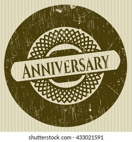 Anniversary grunge stamp