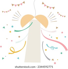 Anniversary icon and decoration material