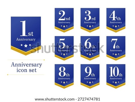 It is Anniversary Icon Set.