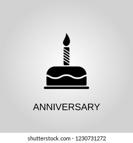Anniversary icon. Anniversary symbol. Flat design. Stock - Vector illustration