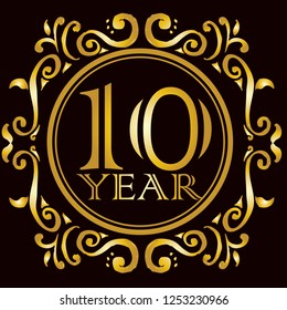 anniversary, icon vector
