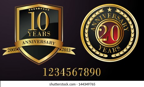 Anniversary label