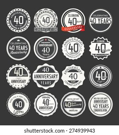 Anniversary label collection, 40 years