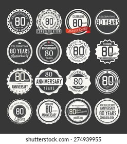 Anniversary label collection, 80 years