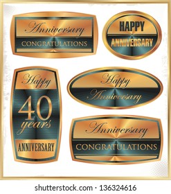 Anniversary labels