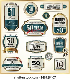 Anniversary labels