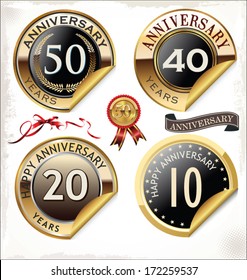 Anniversary labels