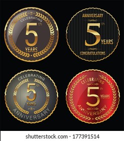 Anniversary labels