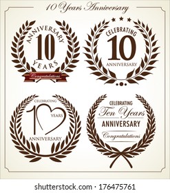 Anniversary laurel wreath, 10 years