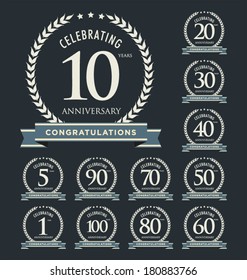 Anniversary laurel wreath