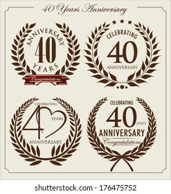 Anniversary laurel wreath, 40 years