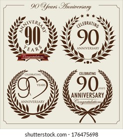 Anniversary laurel wreath, 90 years