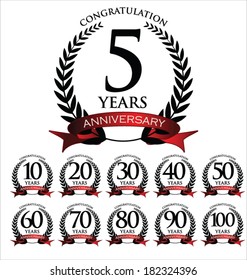 Anniversary laurel wreath collection