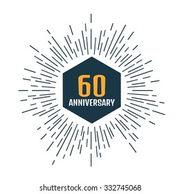  Anniversary logo 60th. Anniversary 60.