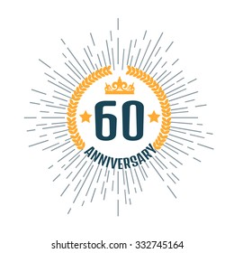  Anniversary logo 60th. Anniversary 60.