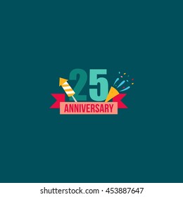 anniversary Logo Design Template. Vector Illustration.