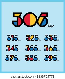 Anniversary Logo Design Templates. Vector Design.
