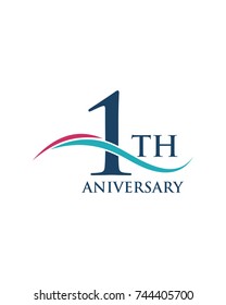 anniversary, logo, icon, vector