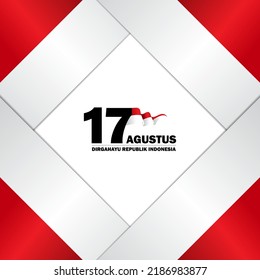Anniversary Logo of Republic of Indonesia Independence. 77 Years of Independence of Republic of Indonesia. Icon, Elements and Pattern.