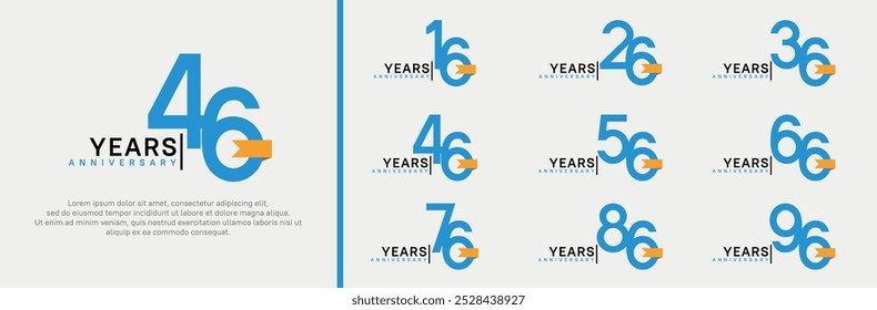 El color azul del diseño del Vector y la cinta naranja se pueden utilizar para el acontecimiento de la celebración