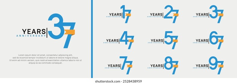 El color azul del diseño del Vector y la cinta naranja se pueden utilizar para el acontecimiento de la celebración