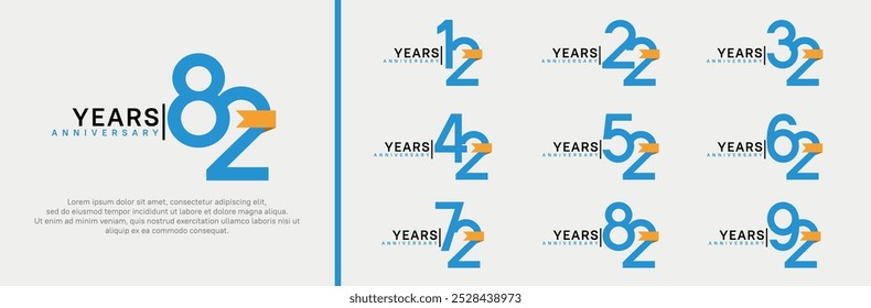 El color azul del diseño del Vector y la cinta naranja se pueden utilizar para el acontecimiento de la celebración