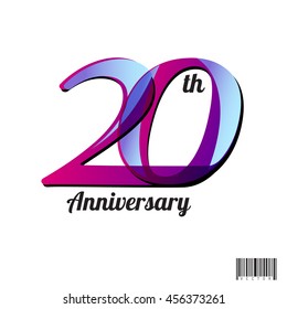 Anniversary logo and symbol design. vector file