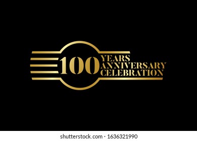 Anniversary logo template Vector design birthday celebration,  Golden anniversary emblem. Design for booklet, leaflet, magazine, brochure, poster, web, invitation or greeting card.