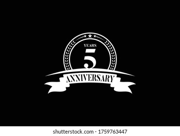 Plantilla para el logotipo del aniversario Diseño del vector celebración del cumpleaños, Diseño del folleto folleto de la revista de carteles invitación a la web o tarjeta de saludo