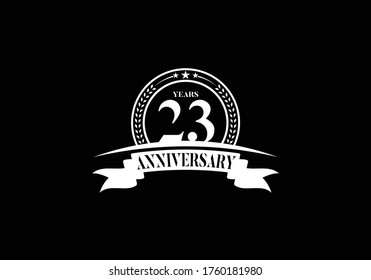 Plantilla para el logotipo del aniversario Diseño del vector celebración del cumpleaños, Diseño del folleto folleto de la revista de carteles invitación a la web o tarjeta de saludo