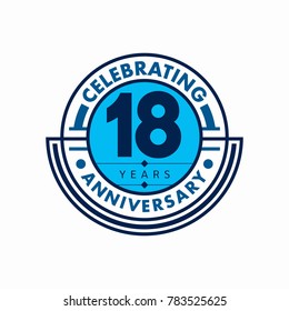 anniversary logo template. Vector and illustration.