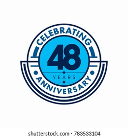 anniversary logo template. Vector and illustration.