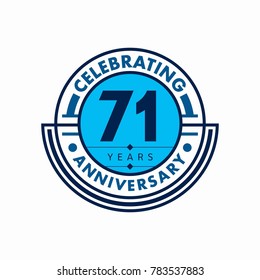anniversary logo template. Vector and illustration.