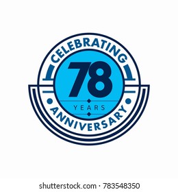 Anniversary logo template. Vector and illustration.
