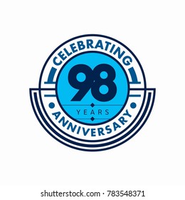 Anniversary logo template. Vector and illustration.