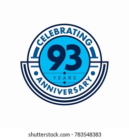 Anniversary logo template. Vector and illustration.