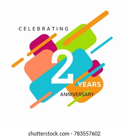 anniversary logo template. Vector and illustration.