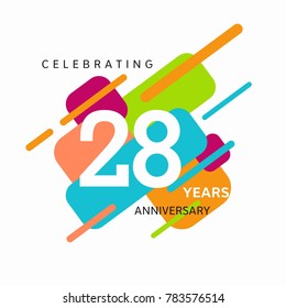 anniversary logo template. Vector and illustration.