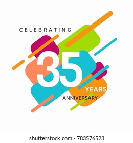 anniversary logo template. Vector and illustration.