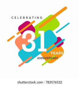 anniversary logo template. Vector and illustration.