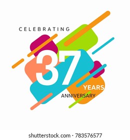 anniversary logo template. Vector and illustration.