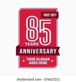 Anniversary logo. Vector and illustration.