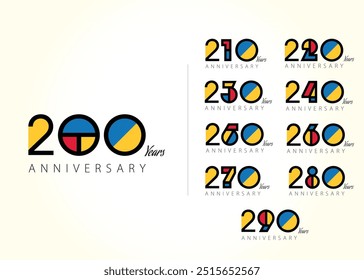 Logotipo de aniversario Vector para el día de celebración especial. Plantilla de diseño de Vector
