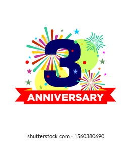 Anniversary Modern Stamp Seal for Birthday Wedding Party
