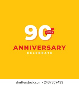 Anniversary Number Design For Greeting Celebrate