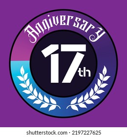 Anniversary number in the form of white numbers with futuristic design, Vector illustration.