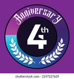 Anniversary number in the form of white numbers with futuristic design, Vector illustration.