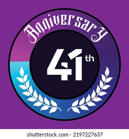 Número de aniversario en forma de números blancos con diseño futurista, ilustración vectorial.
