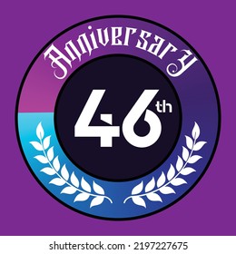 Anniversary number in the form of white numbers with futuristic design, Vector illustration.