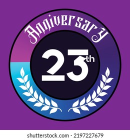 Anniversary number in the form of white numbers with futuristic design, Vector illustration.